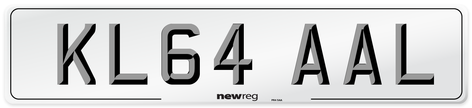 KL64 AAL Number Plate from New Reg